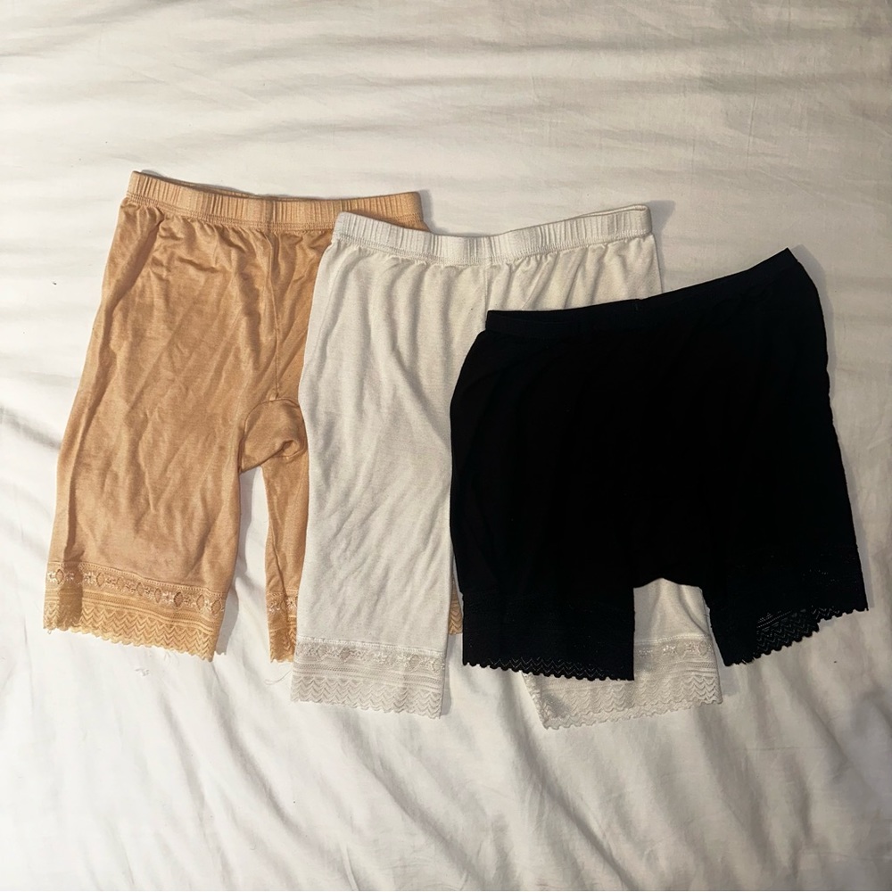 ♥️ Lot of 3 Underpants Shorts Undergarments Underwear Briefs Nude Black White